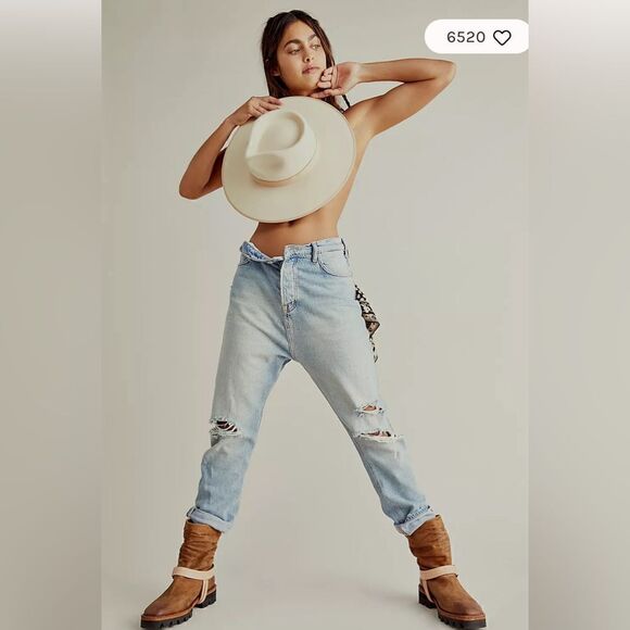 Free People Lack of Color Sierra Gold rancher hat - Picture 2 of 8